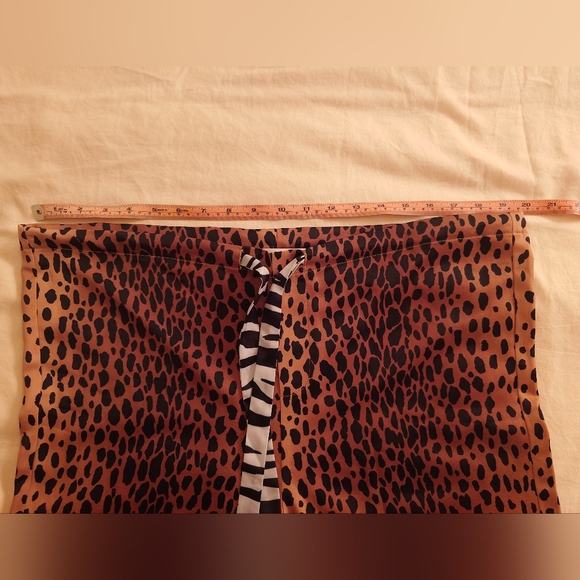 NWT Animal Print GOOD AMERICAN Cropped Pajama Top + Drawstring Pants S / 1 SET - Picture 10 of 16